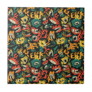 Monstro de Grafite Eek Preto Halloween