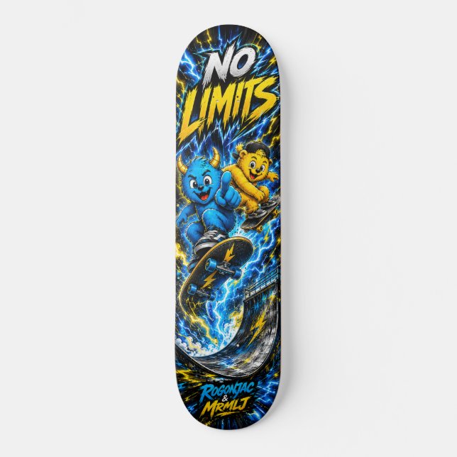 Monstro de Skate Elétrico Sem Limites Gráfico da R (Frente)