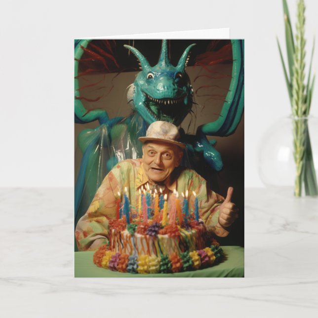 Monstro de um Cartão de Aniversário do Partido (Frente)