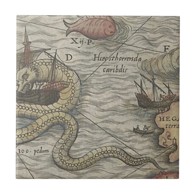 Monstro do mapa/serpente de mar (Frente)