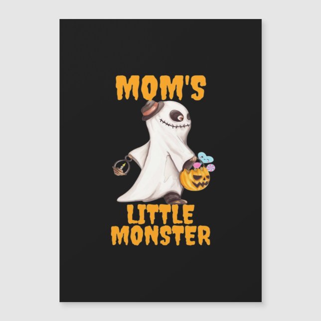 Monstro do Pequenino da Mamãe Gráfico Divertido (Frente)