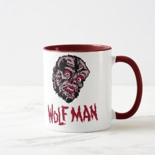 Monstro do vintage - caneca do homem do lobo