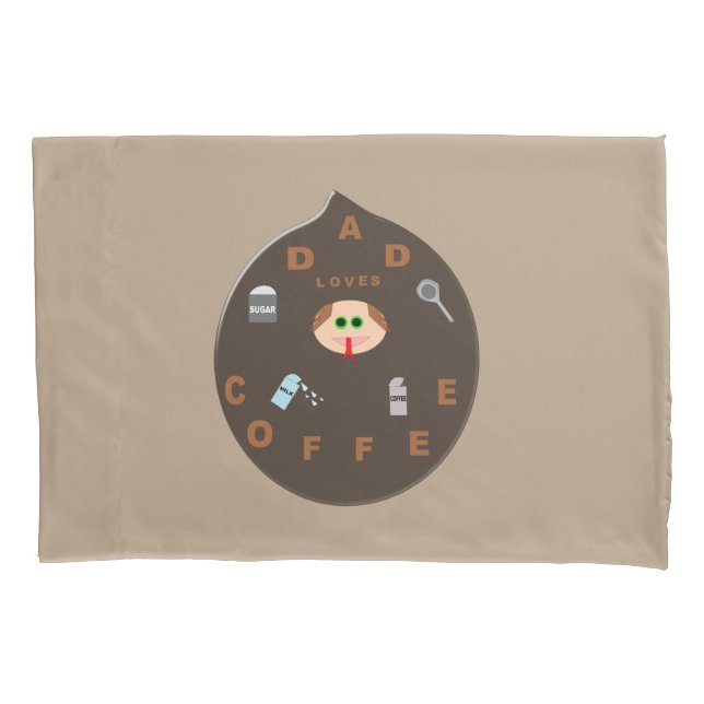 Monstro Engraçado Adora Café Pillowcase (Frente)