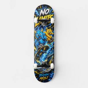 Monstro gráfico de skate da rua sem limites elétri