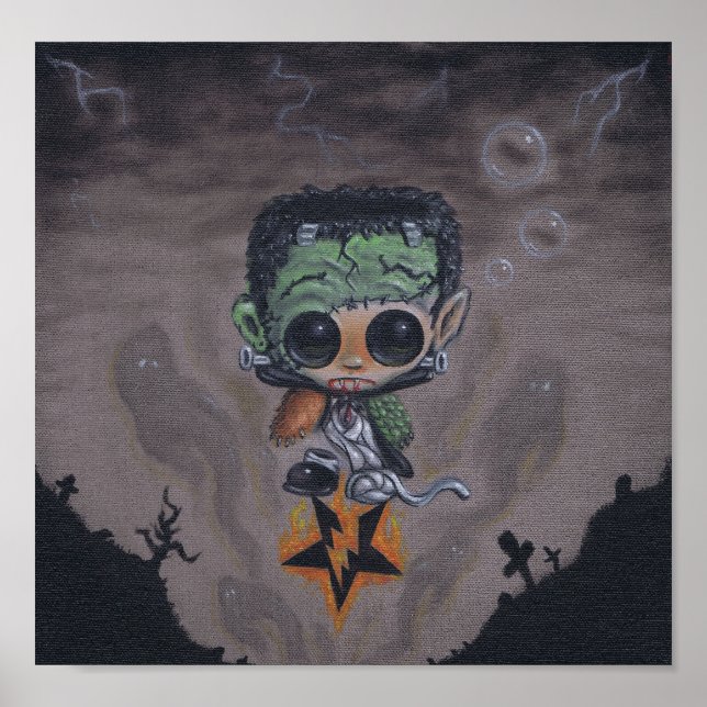 monstro mash art impressão (Frente)