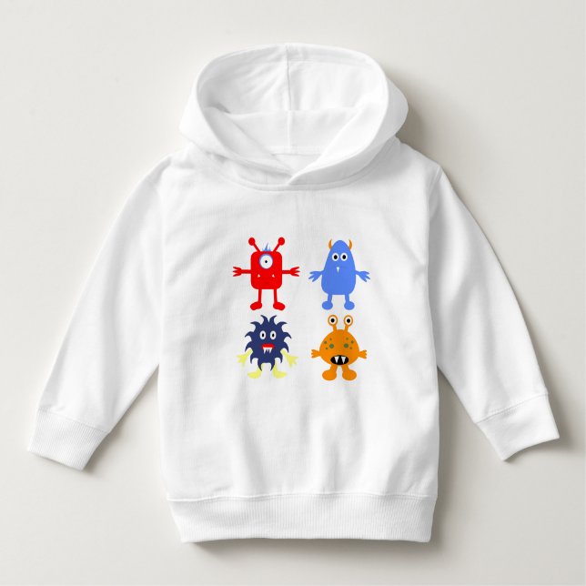 Monstro Themed Toddler Pullover Hoodie (Frente)