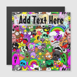 Monstros - Caracteres Bonitos Padrão de Halloween