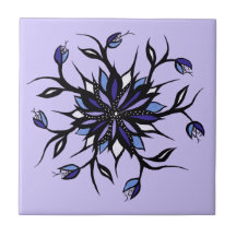 Monstros E Dentes De Mandala Floral Gótica