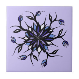 Monstros E Dentes De Mandala Floral Gótica