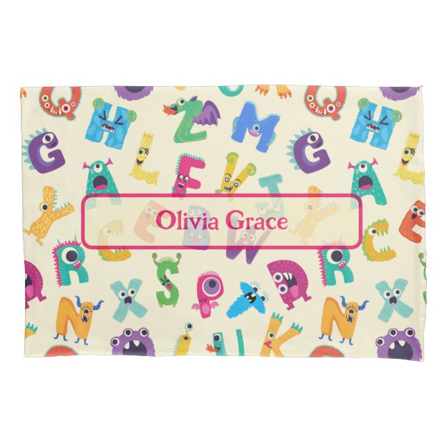 Monstros Personalizados de Alfabeto do Bobo ABC Mo (Frente)