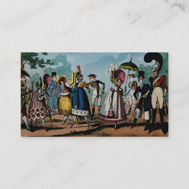 Monstruosidades de 1818 ~ Cartão de visita (Frente)