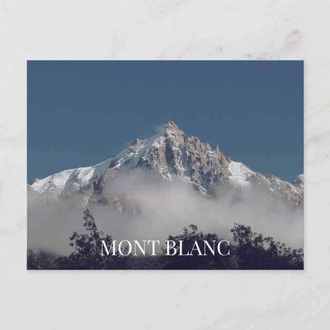 Mont Blanc França Cartão Postal (Frente)
