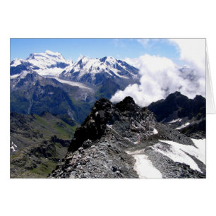 Mont Fort com montanhas e cartões de geleiras