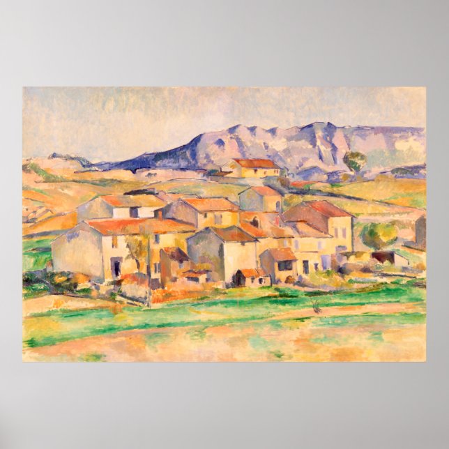 Mont Sainte-Victoire Paul Cezanne Poster (Frente)