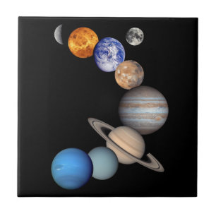 Montagem do Sistema Solar Fotos de Planetas JPL