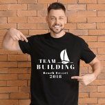 Montagem em equipe - Camiseta Black Team Sail<br><div class="desc">Esta camiseta do prédio da equipe é perfeita para os funcionários que participam das atividades de construção da equipe, especialmente na navegação em equipe. Use-o para os funcionários da empresa ou seus colegas de trabalho. Você pode alterar o texto personalizando a camiseta, as fontes, o tamanho e a cor do...</div>