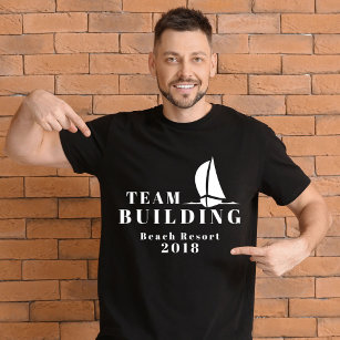 Montagem em equipe - Camiseta Black Team Sail