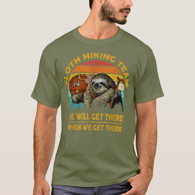 Montagem engraçada acampar camisa T (Frente)