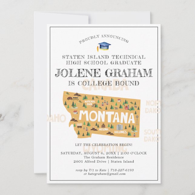Montana | Festa de Formatura para Universitário (Frente)