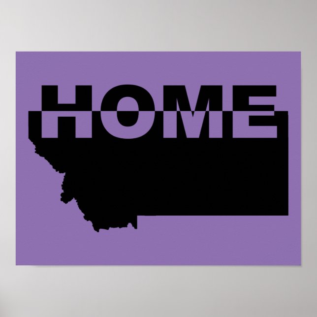 Montana Longe do Sinal de Poster de Estado (Frente)