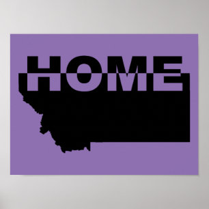 Montana Sinal de Poster de Casa Longe do Estado