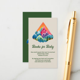 Montanha Aguarda Livros para Inserção de Bebê