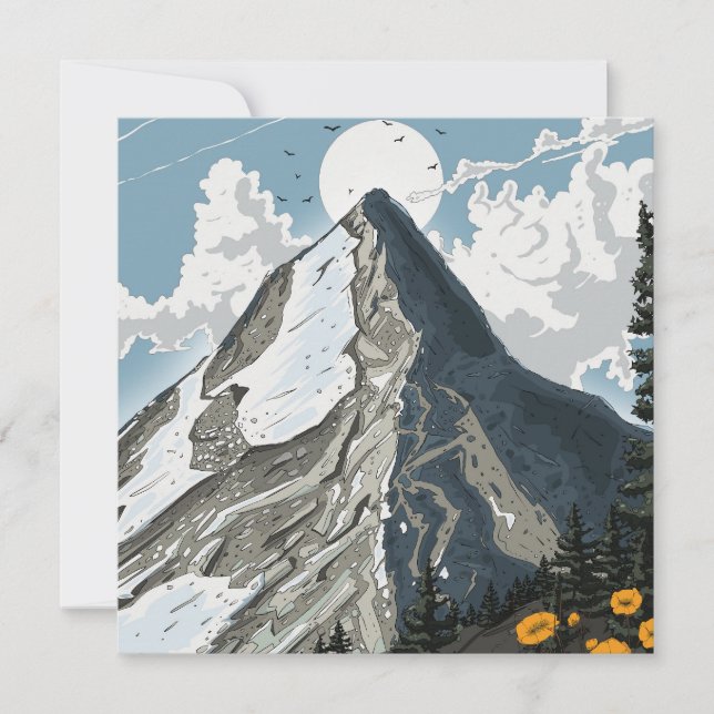 Montanha com Capas de Neve suiça (Frente)