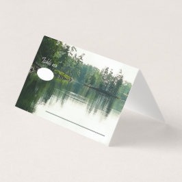 Montanha Lago Refletir convidados de casamento rús