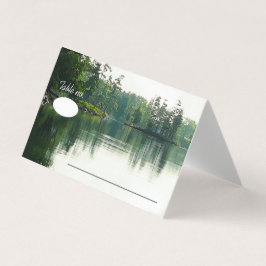 Montanha Lago Refletir convidados de casamento rús