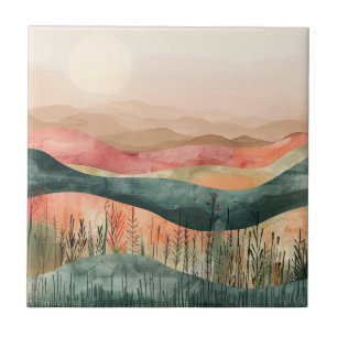 Montanha Minimalista Boho - Inspirada na Natureza