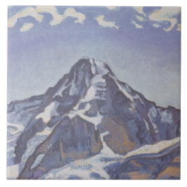 Montanha Monge Com Nuvens (Ferdinand Hodler)