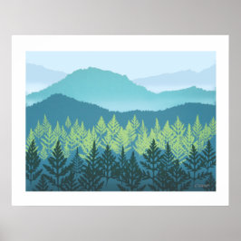 Montanha Nursery Poster