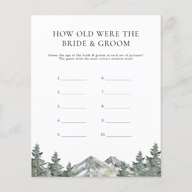 Montanha: Quantos Anos Tinham O Jogo Da Noiva E Do (Frente)