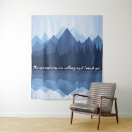 Montanha Reflexões Design Wall Tapeçaria