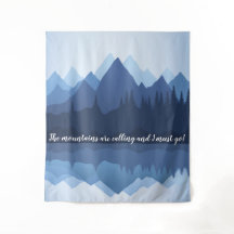 Montanha Reflexões Design Wall Tapeçaria