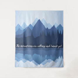 Montanha Reflexões Design Wall Tapeçaria