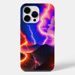 Montanha Um Relâmpago Colorido