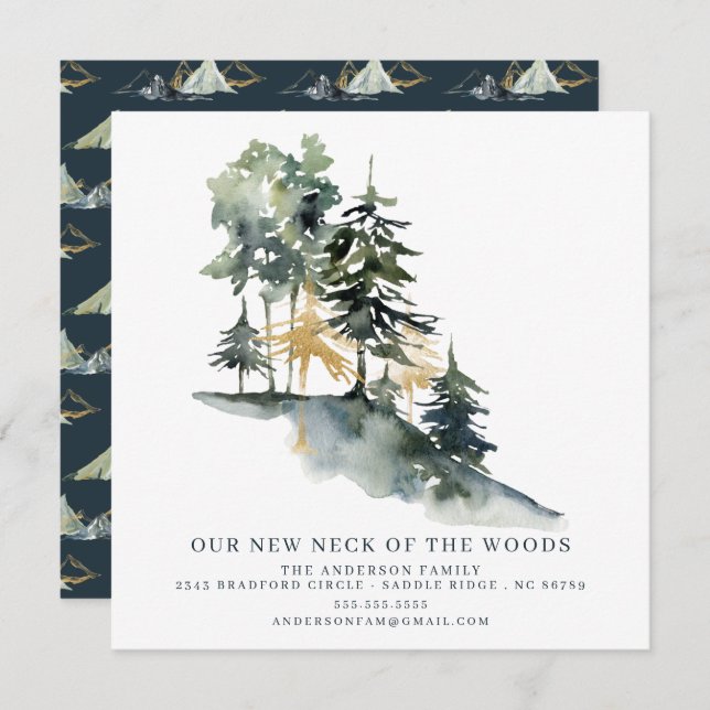 Montanhas | Anúncio em Movimento Moderno (Frente/Verso)