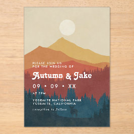 Montanhas Boho e Casamento Retroativo da Floresta