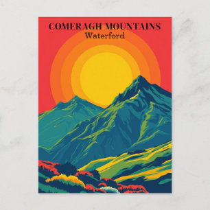 Montanhas Comeragh Irlanda Cartão Postal de Viagem
