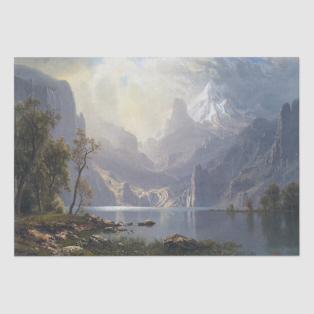 Montanhas de Bierstadt Lake Wilderness Papel Tecid (Frente )