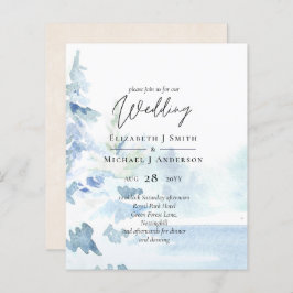 Montanhas de neve do orçamento das árvores de inve