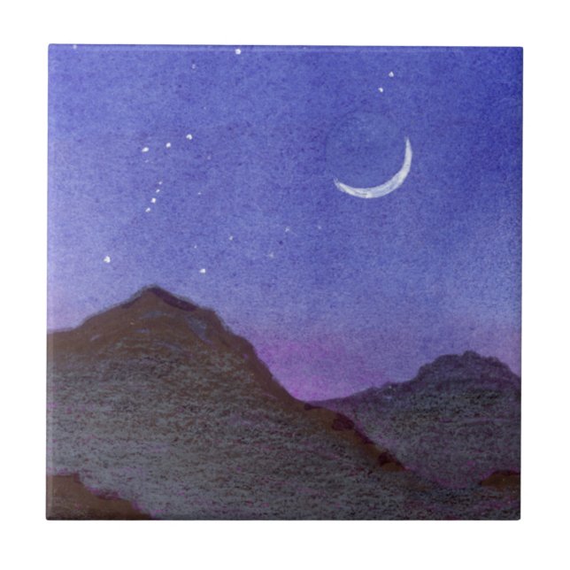 Montanhas de Órion e Lua Crescente (Frente)