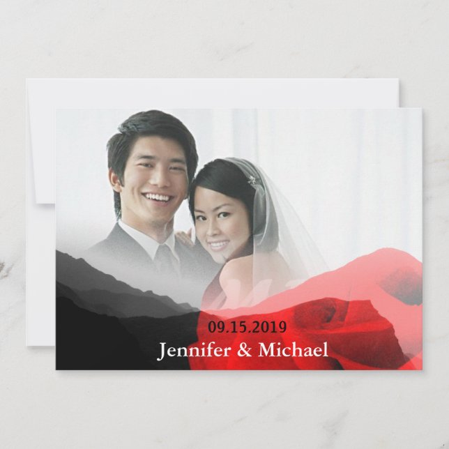 Montanhas do Amor Eterno Rosa Vermelha Foto de Cas (Frente)