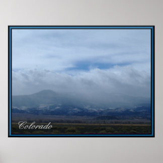 Montanhas Do Colorado Na Poster De Nuvens