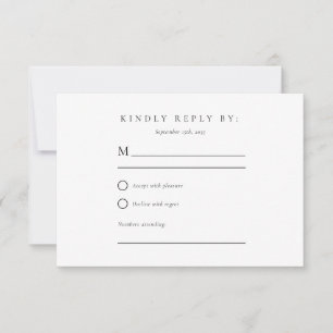 Montanhas do inverno Casamento de Pinheiros RSVP