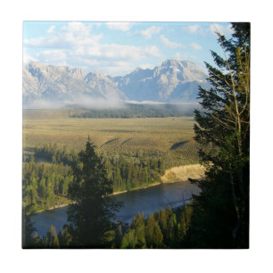 Montanhas e Rio Jackson Hole