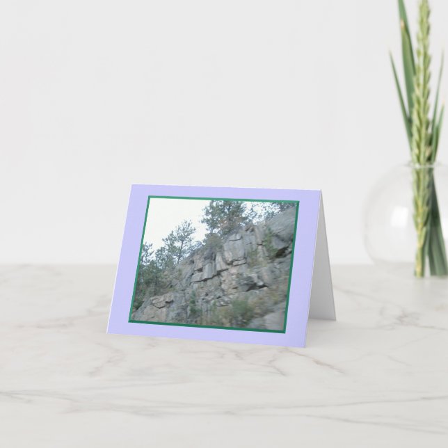 Montanhas Longe, Mas Em Cartões De Nota Cardíaca (Frente)