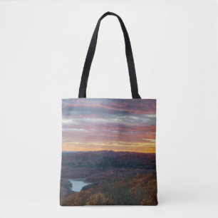 Montanhas Ozark Autumn Sunset Tote Bag