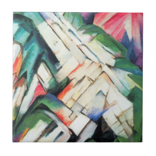 Montanhas (Paisagem) por Franz Marc, Arte Antigo